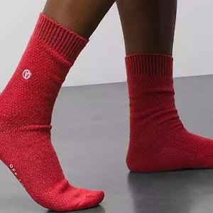 Vans Waffle Knit Texture Crew Socks Hibiscus